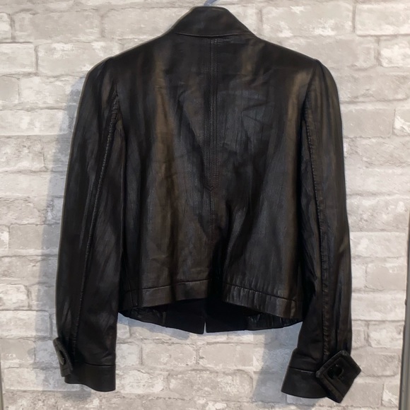 Women’s Peter Nyguard 100% soft leather crop jacket sz XS #A2 - Picture 3 of 5